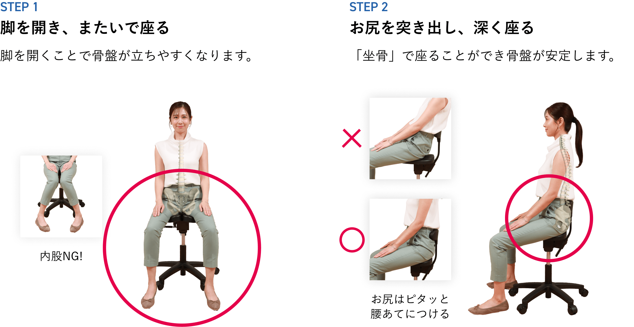 アーユル・チェアー 02（ゼロツー）使いかた