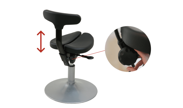アーユルチェアー　ルナ　ブラック　足置き付き Ayur chair Luna Amazon.co.jp: アーユルチェアー 丸ベースタイプ ルナ 足置き