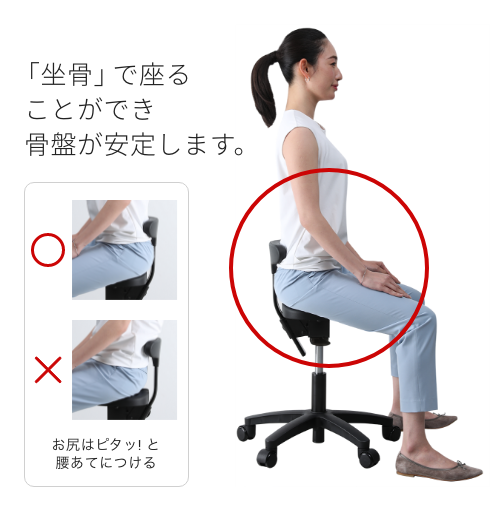 メインモデル｜腰痛対策・姿勢改善椅子、学習椅子（イス）｜アーユル
