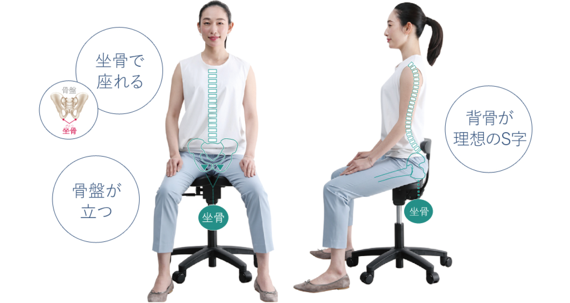 アーユルチェア メディカルシート ブラック  黒 腰痛対策 姿勢矯正椅子