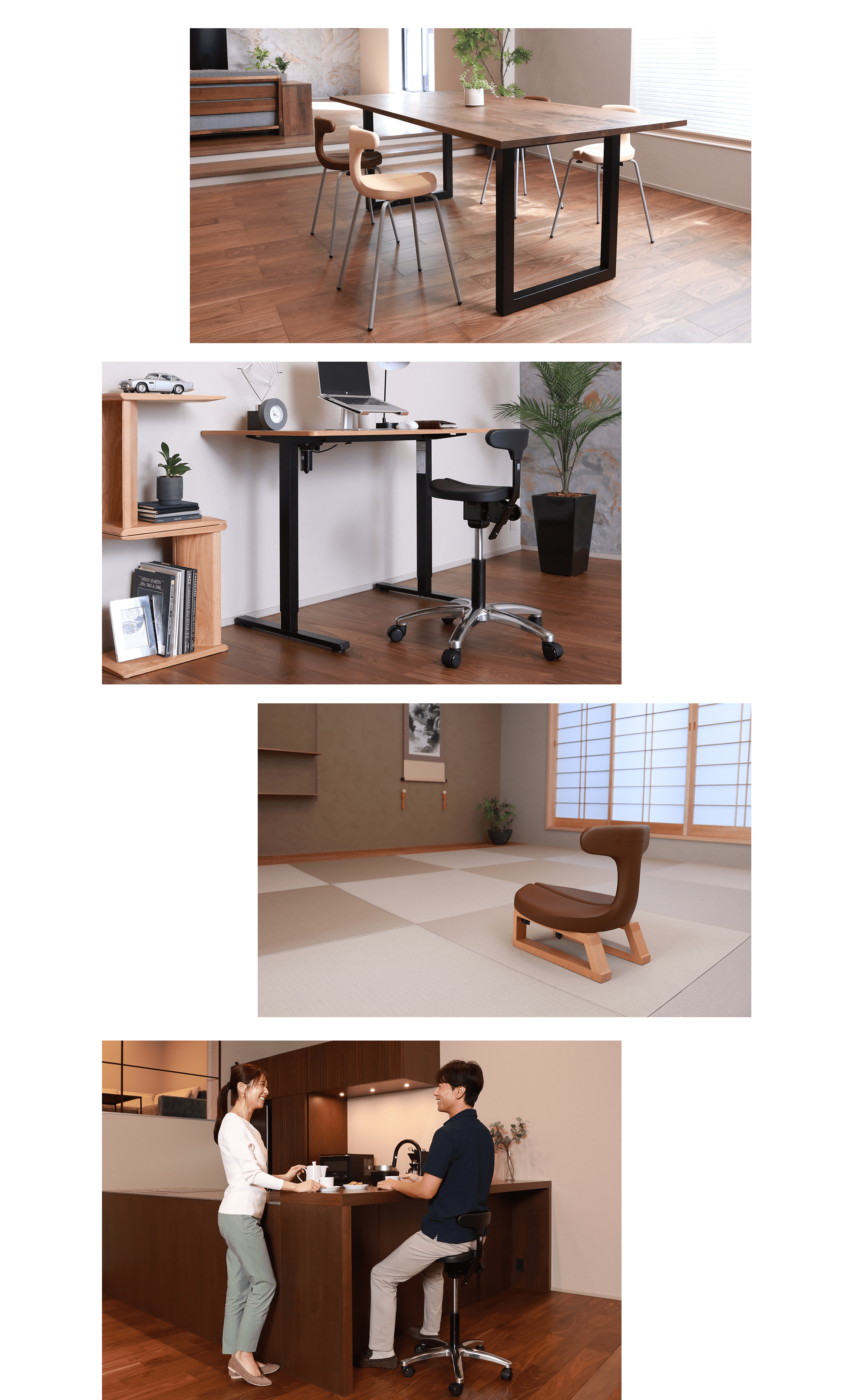 毎日の暮らしの中で。子どもから大人まで、使う場所やシーンに合わせてタイプをお選びいただけます。